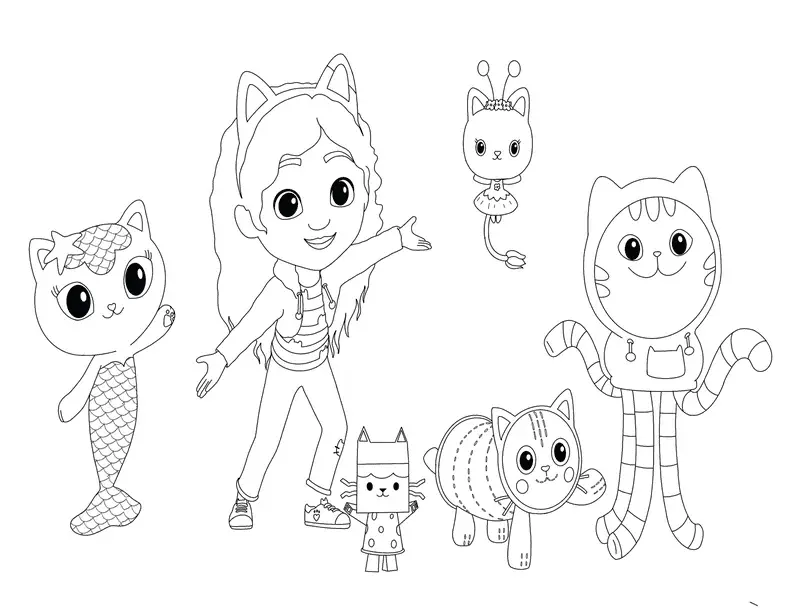 Gabby s Dollhouse Coloring Pages 22