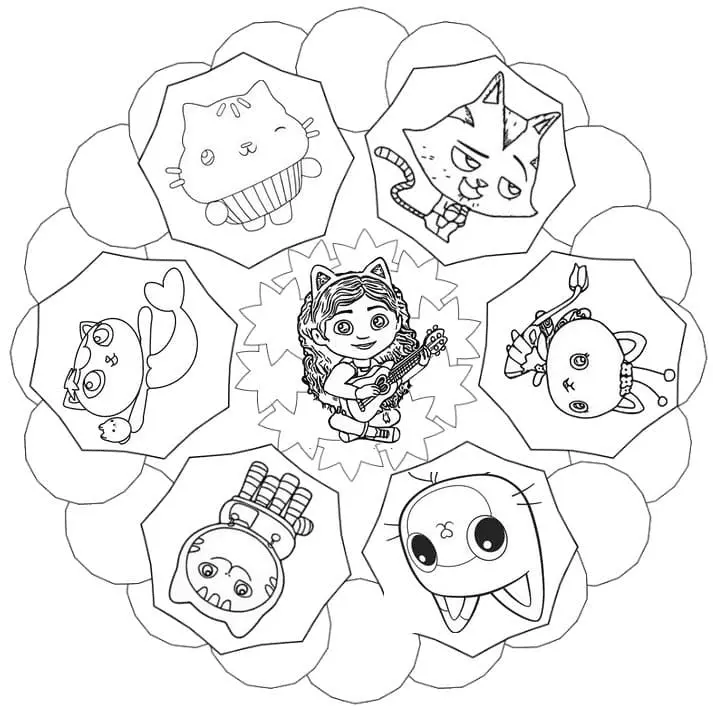 Gabby s Dollhouse Coloring Pages 30