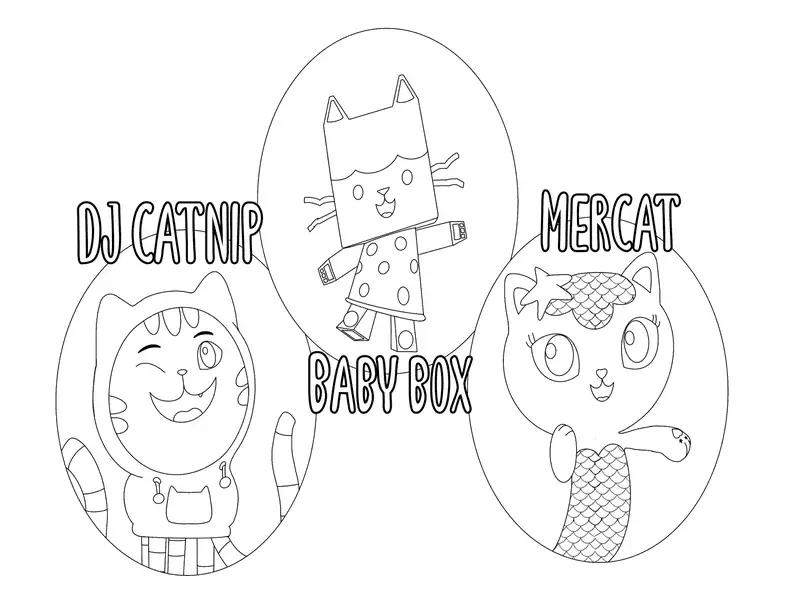 Gabby s Dollhouse Coloring Pages 61