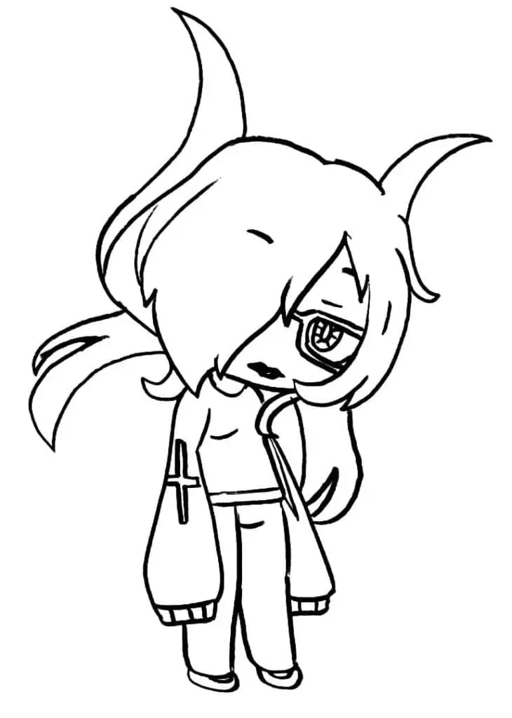 Gacha Life Coloring Pages 105