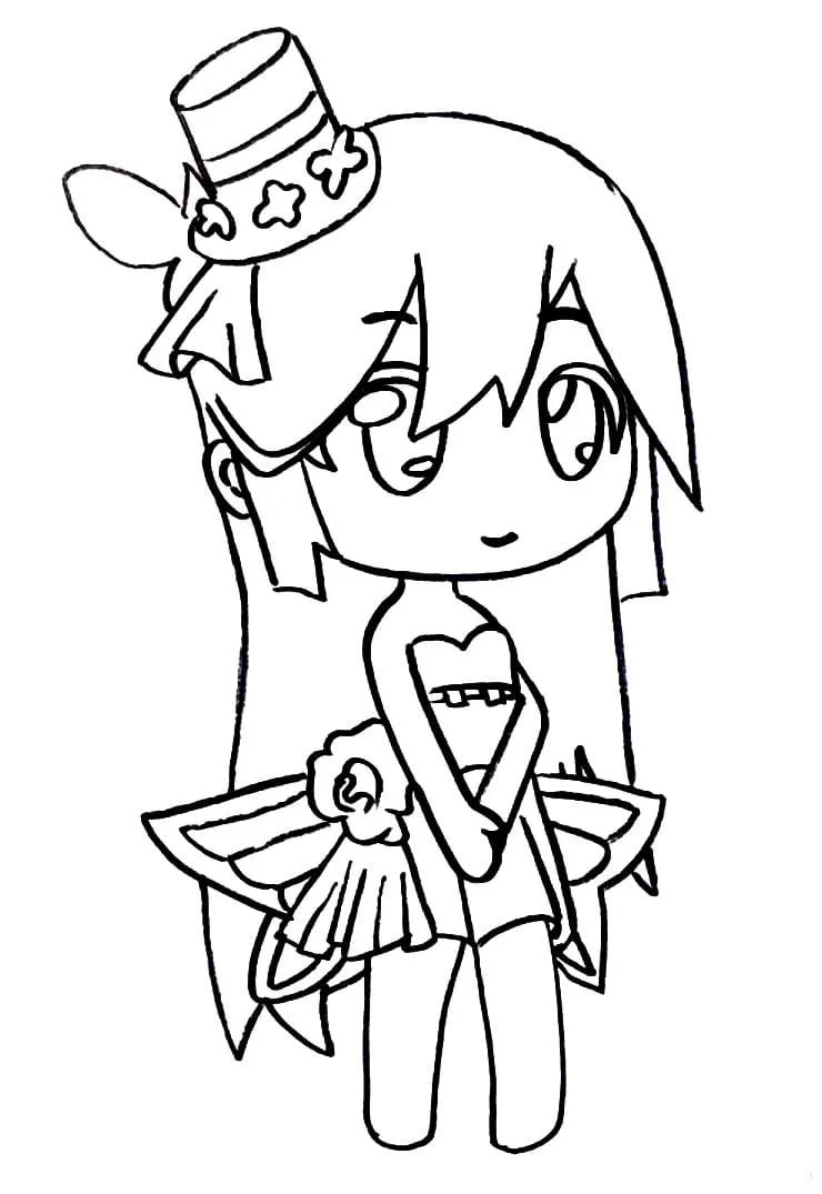Gacha Life Para Colorear 49