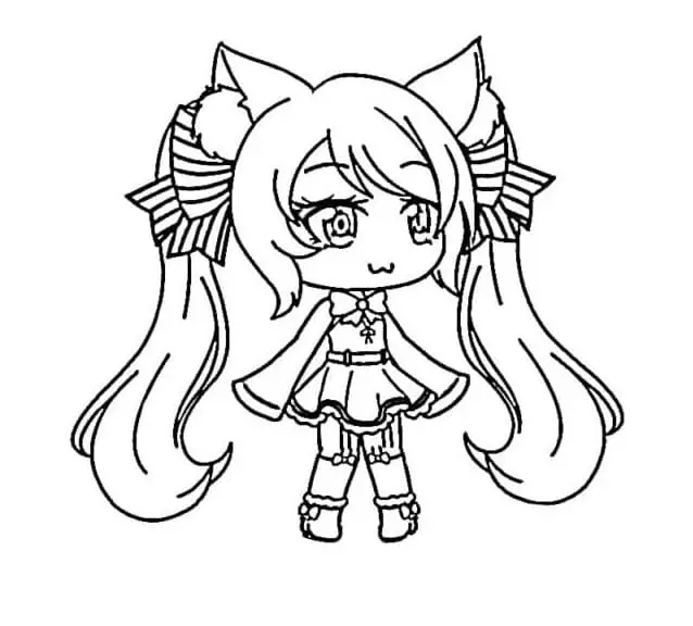 Gacha Life Coloring Pages 66