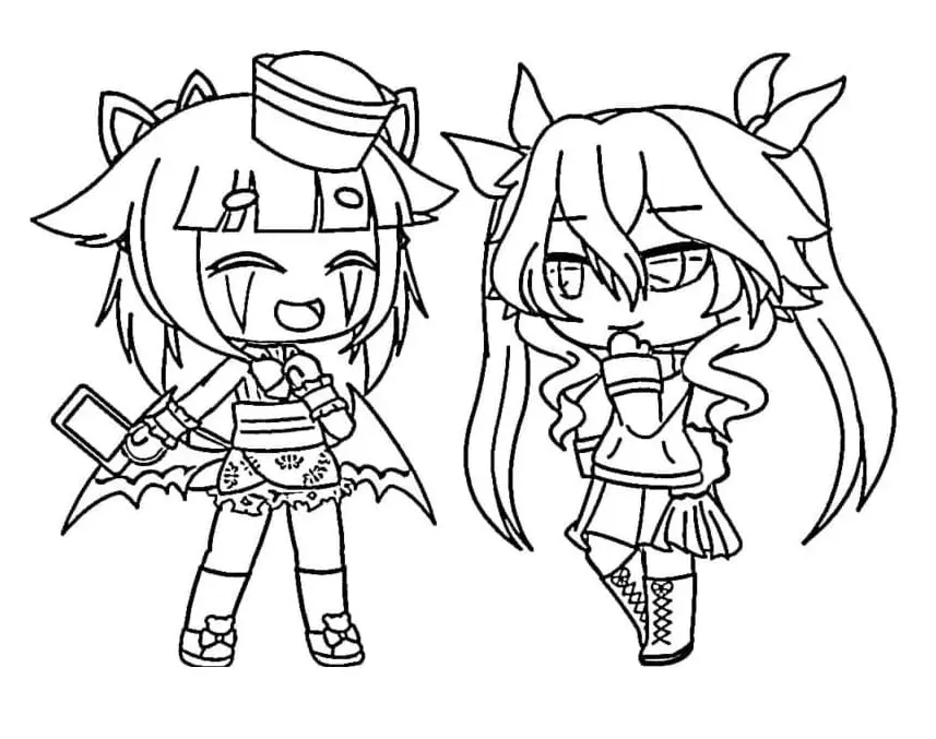 Gacha Life Coloring Pages 80