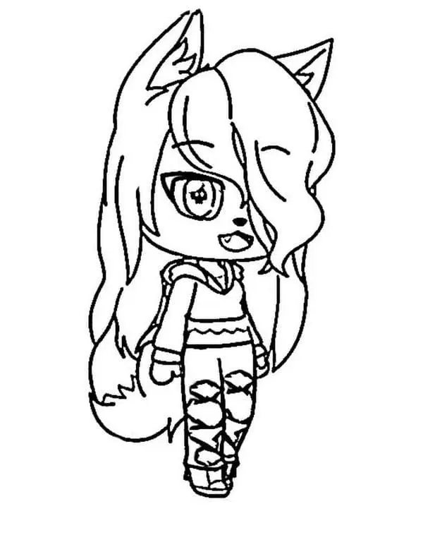 Gacha Life Coloring Pages 91