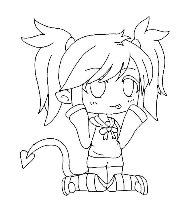 Gacha Life Para Colorear 92