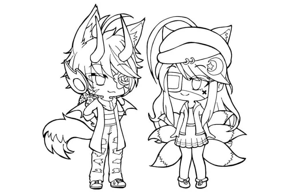 Gacha Life Coloring Pages 93