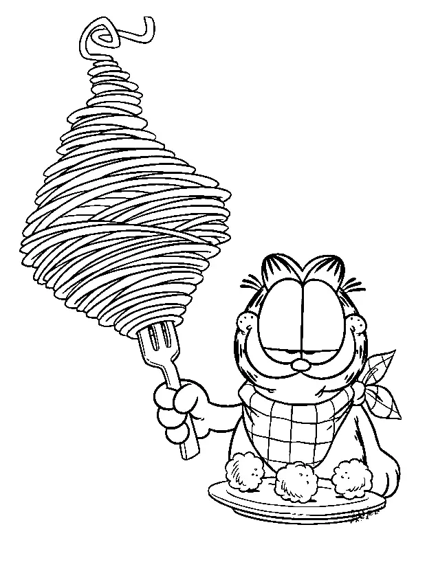 Garfield Coloring Pages 17