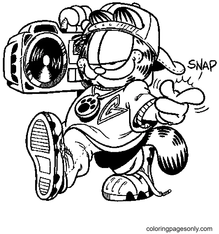 Garfield Coloring Pages 30
