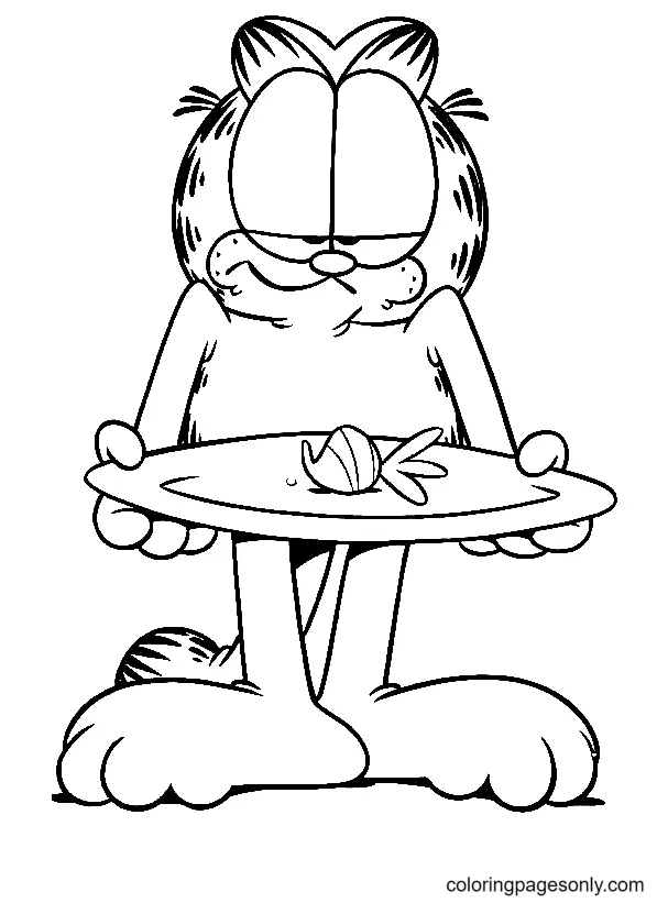 Garfield Coloring Pages 34