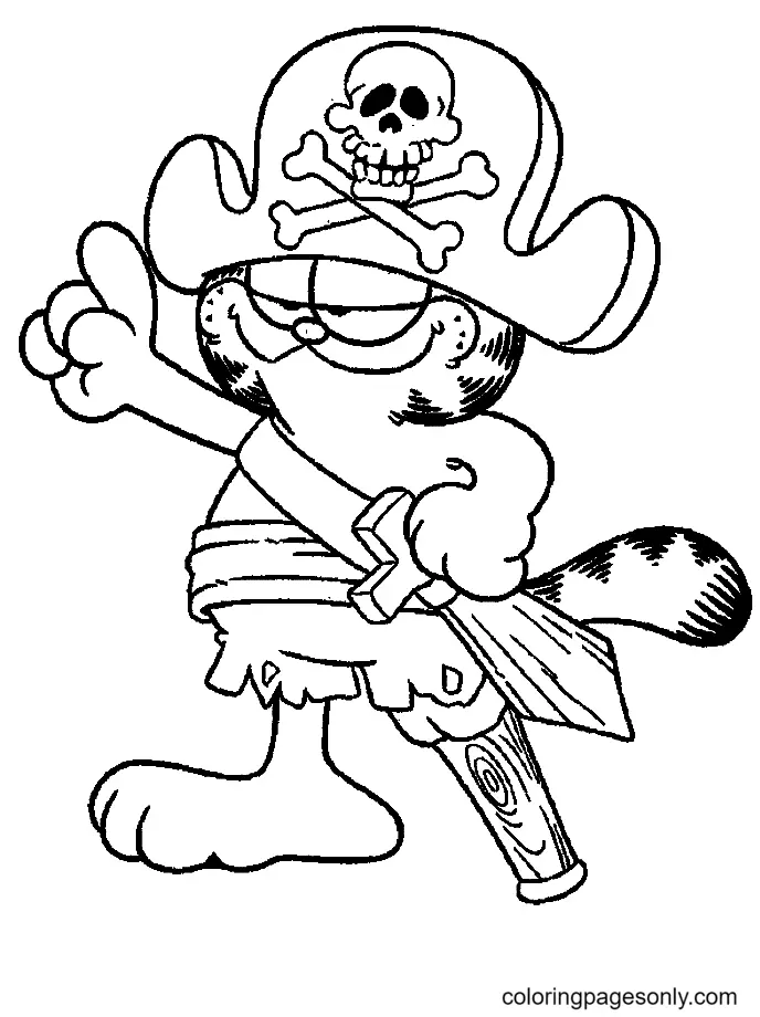 Garfield Coloring Pages 37