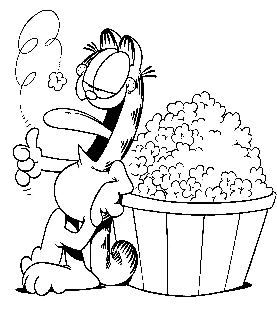 Garfield Coloring Pages 48