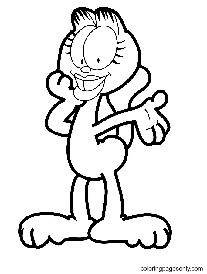 Garfield Coloring Pages 54