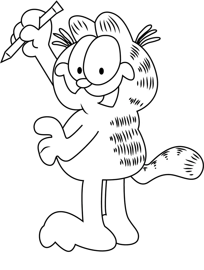 Garfield Coloring Pages 55