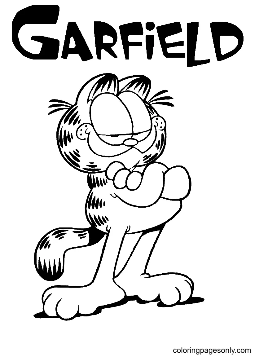 Garfield Coloring Pages 6