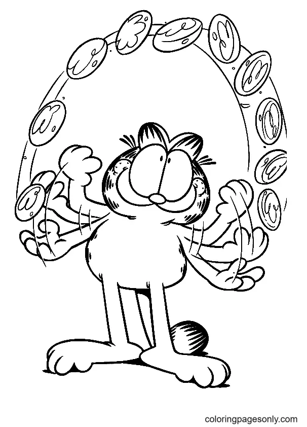 Garfield Coloring Pages 60