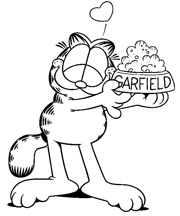 Desenhos de Garfield Para Colorir 79