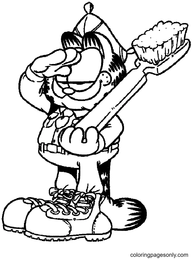 Garfield Coloring Pages 90