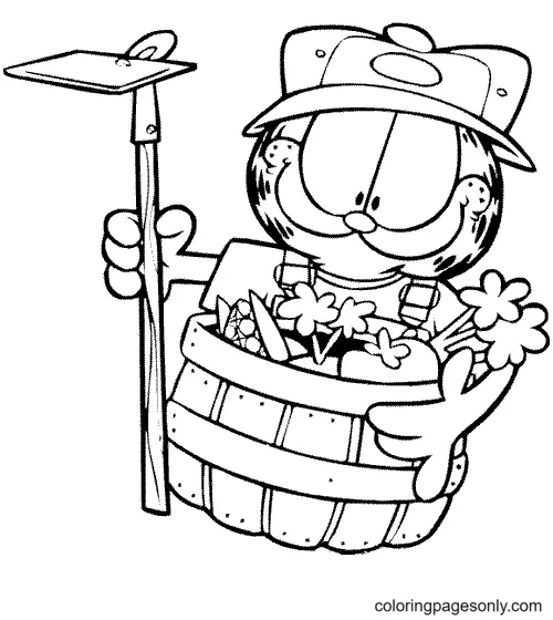 Garfield Coloring Pages 91
