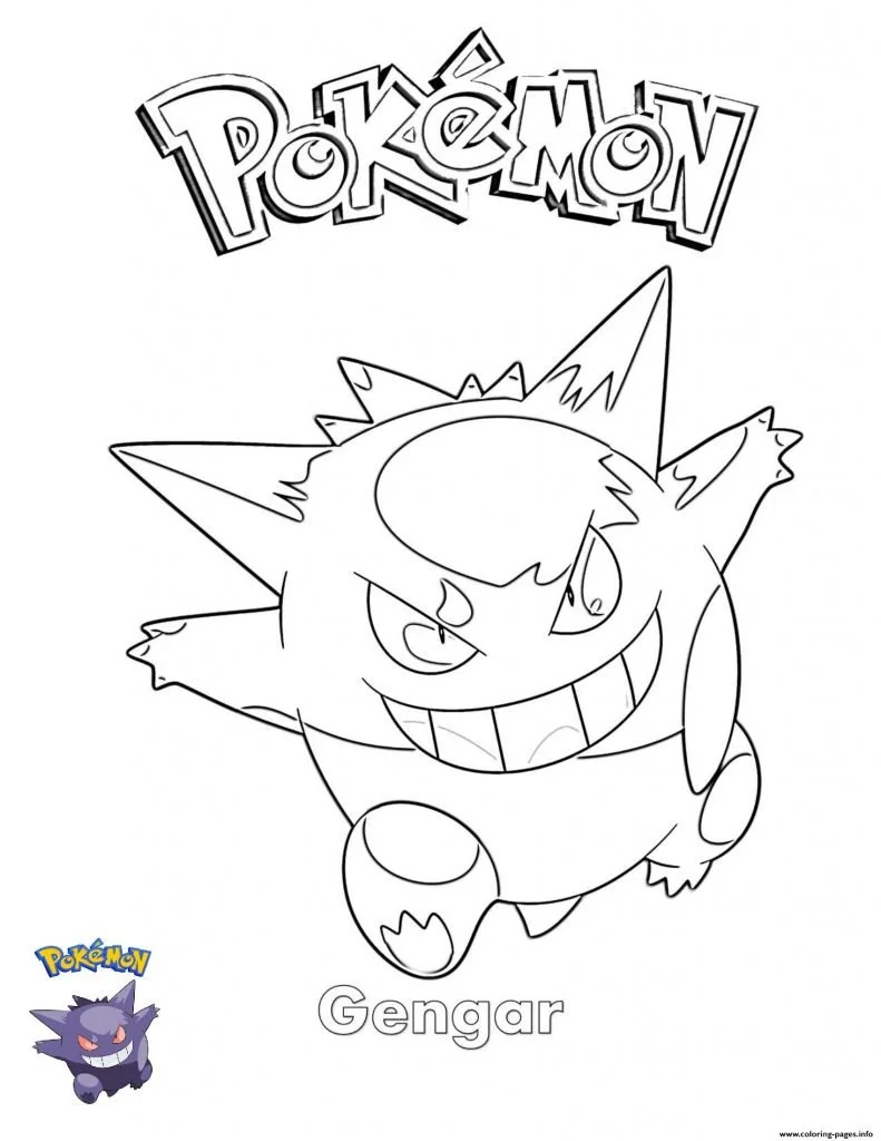 Gengar Ausmalbilder 12