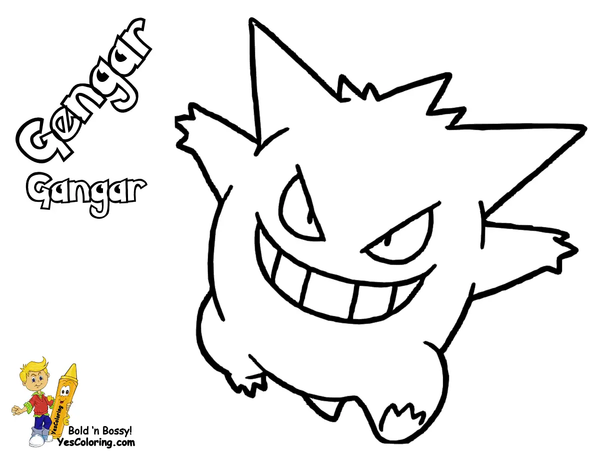 Gengar Ausmalbilder 2