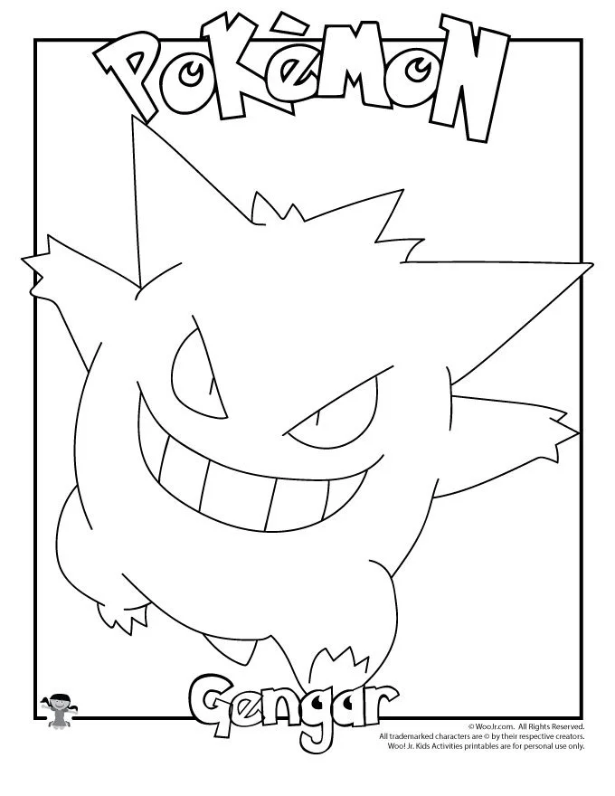 Gengar Ausmalbilder 3