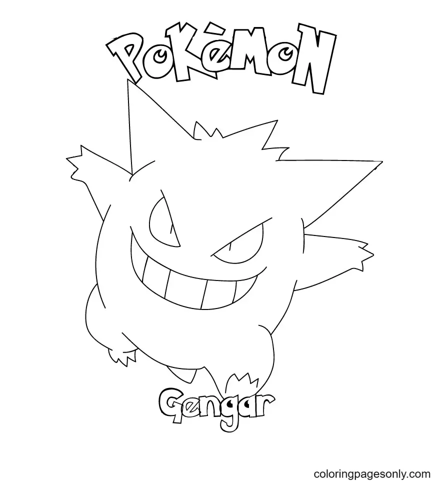 Gengar Ausmalbilder 35
