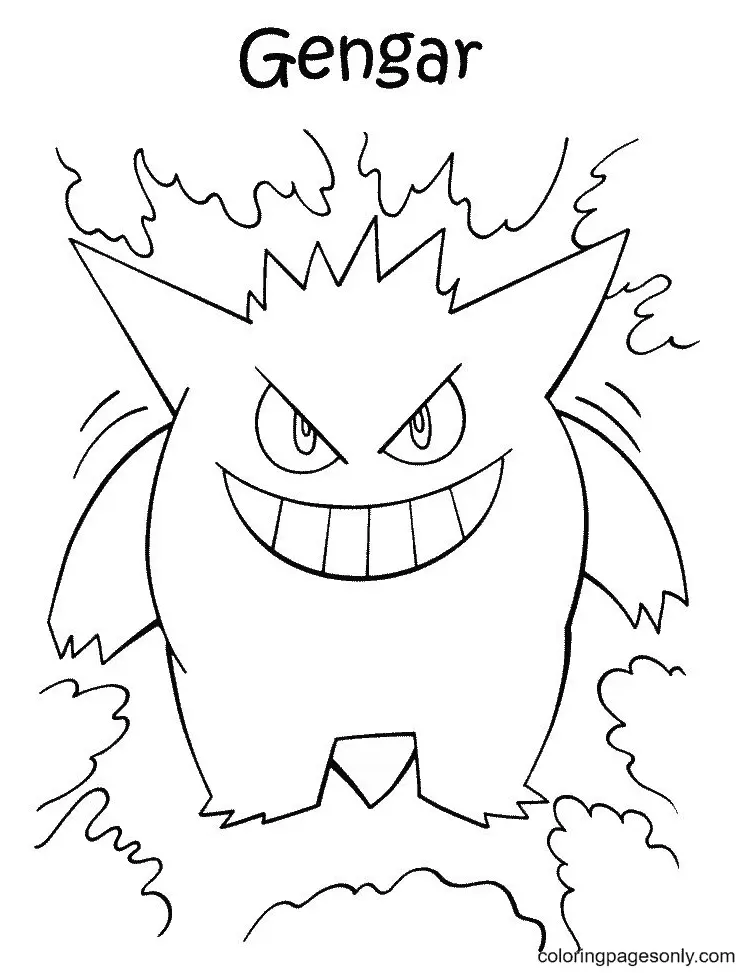 Gengar Ausmalbilder 40