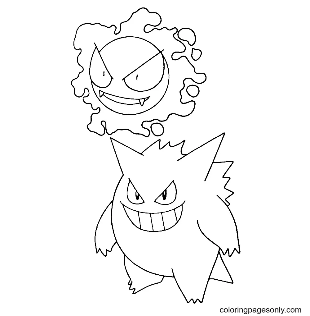 Gengar Ausmalbilder 42
