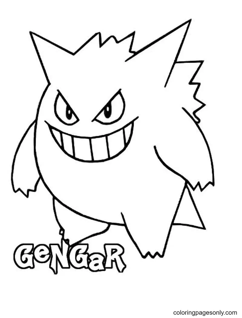 Gengar Ausmalbilder 44