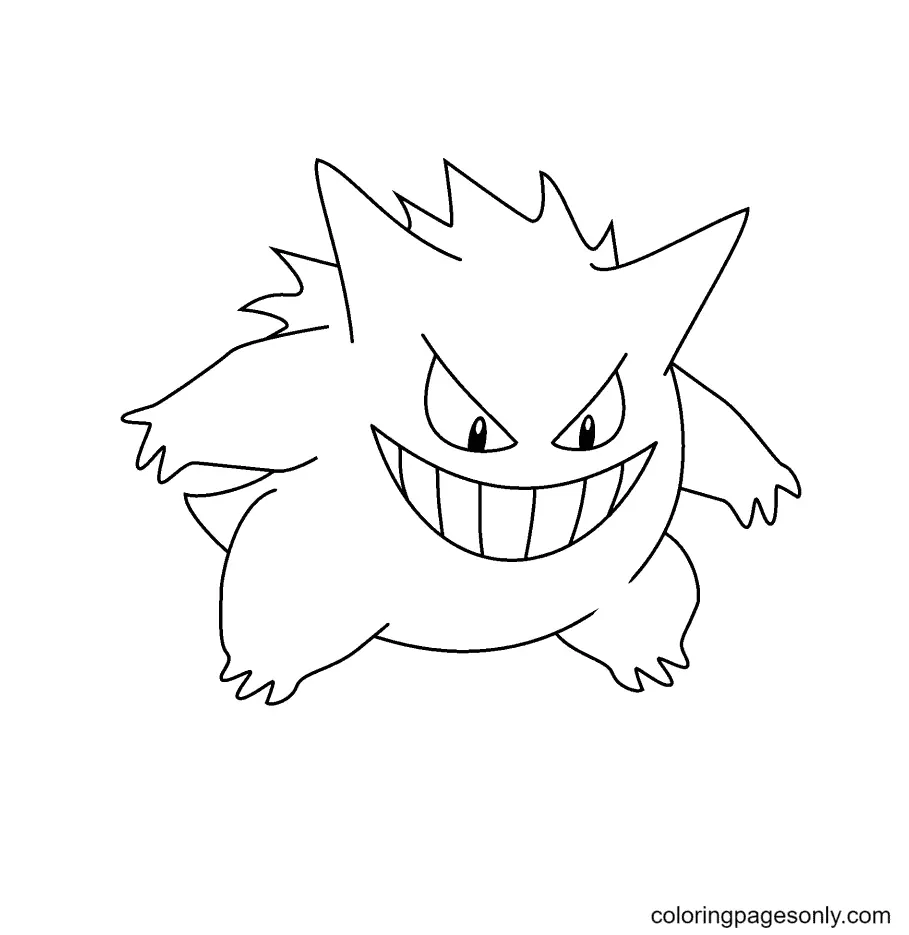 Gengar Ausmalbilder 48