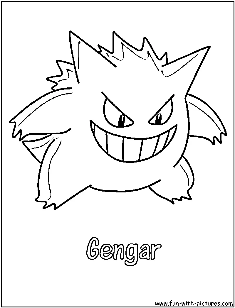 Gengar Ausmalbilder 7