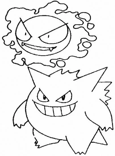 Gengar Ausmalbilder 9