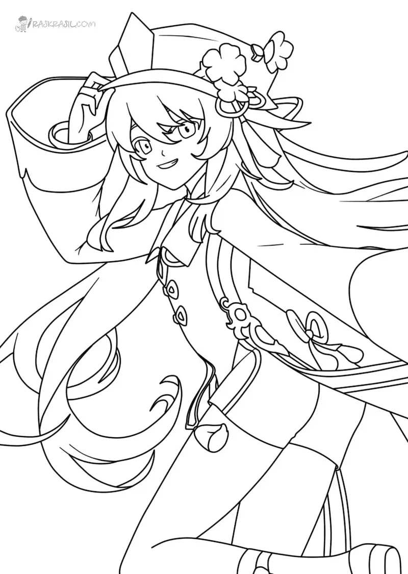 Genshin Impact Coloring Pages 2