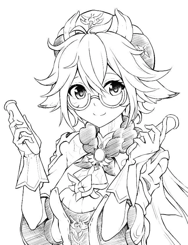 Genshin Impact Coloring Pages 34