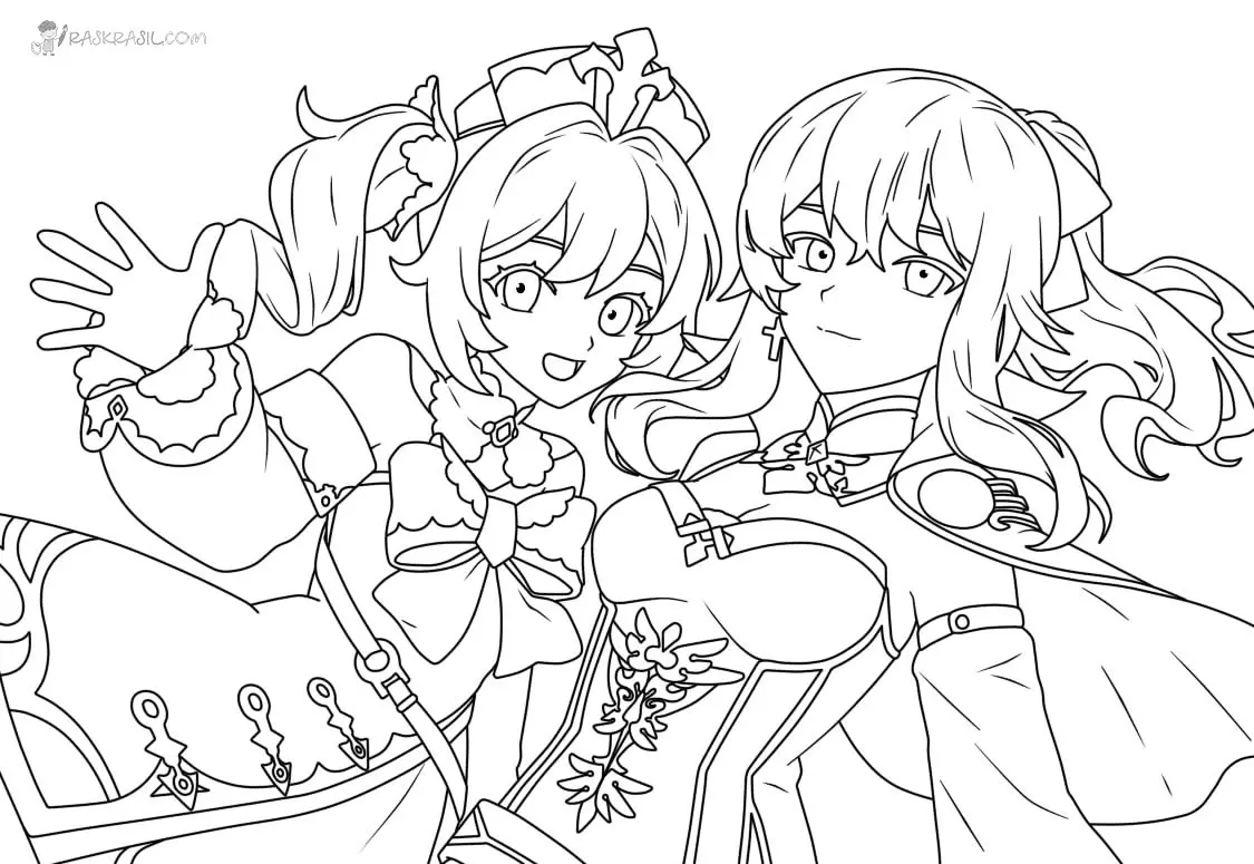 Genshin Impact Coloring Pages 46