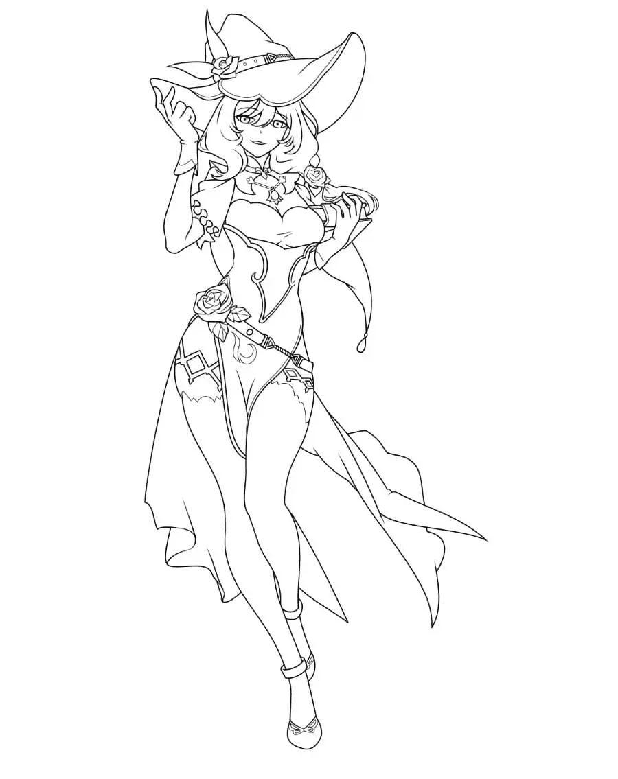 Genshin Impact Coloring Pages 68