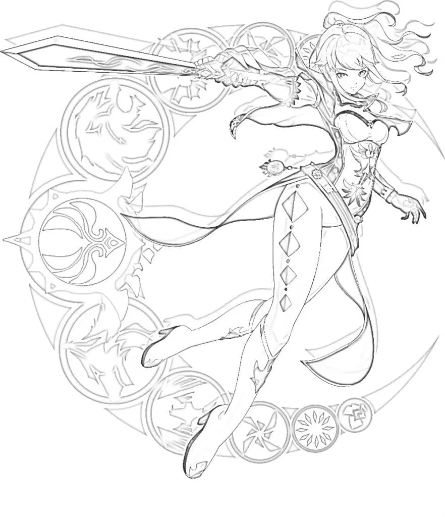 Genshin Impact Coloring Pages 82