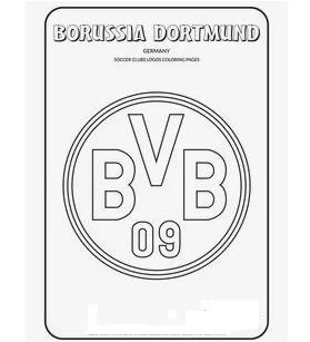 German Bundesliga Team logos Coloring Pages 4