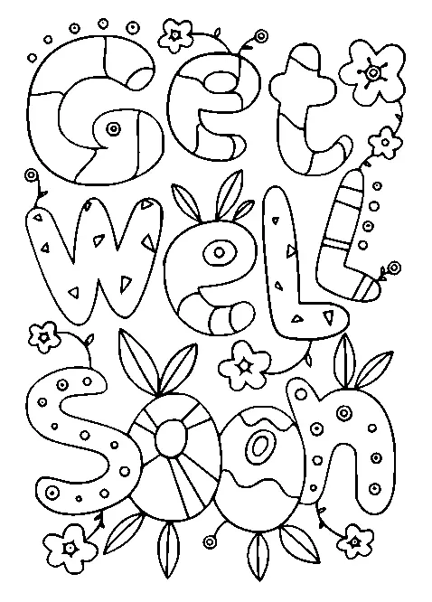 Recuperate Pronto Para Colorear 17
