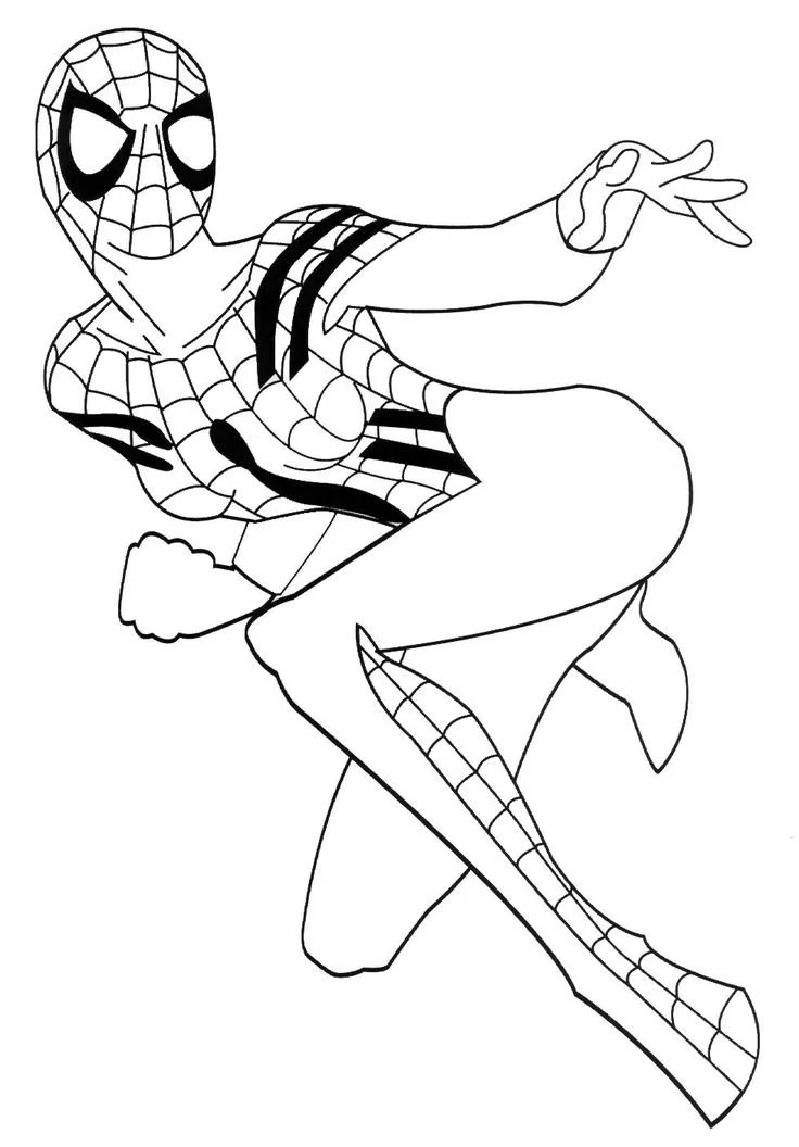 Ghost Spider Coloring Pages 9