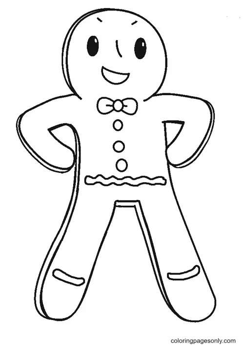 Hombre De Jengibre Para Colorear 50
