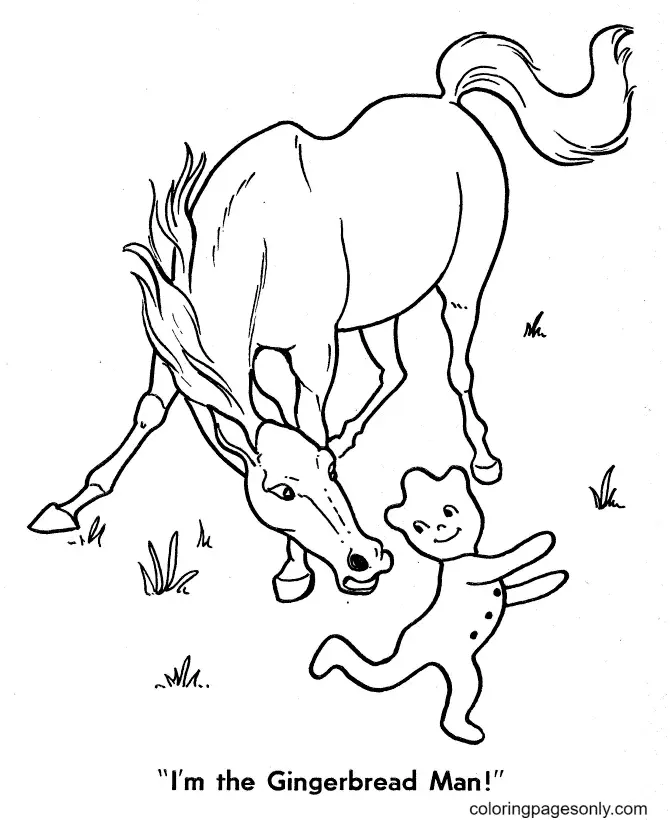 Gingerbread Man Coloring Pages 57
