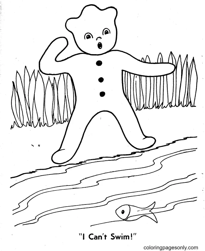 Gingerbread Man Coloring Pages 59