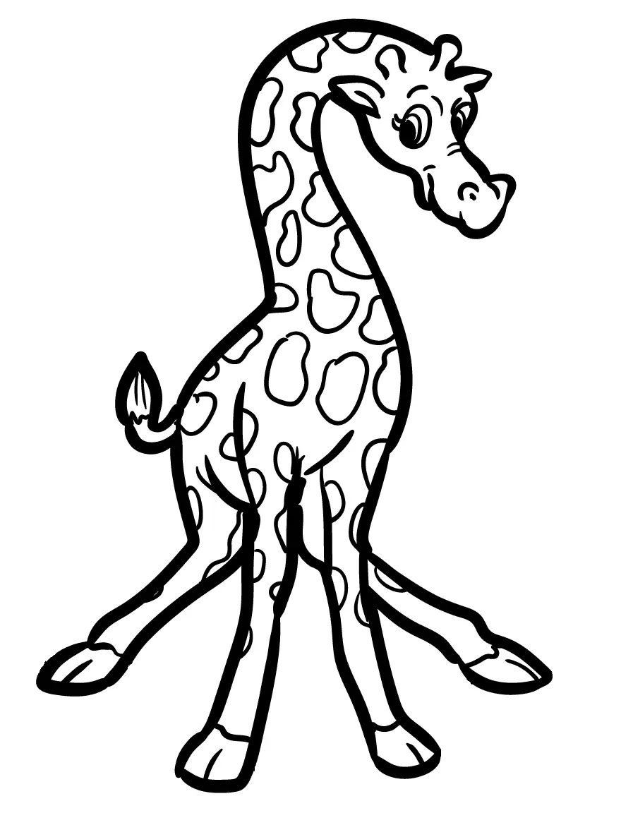 Giraffes Coloring Pages 62