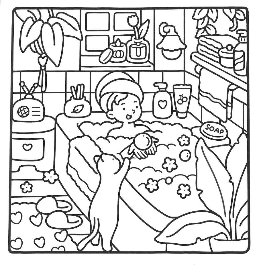 Girl Moments Coloring Pages 16