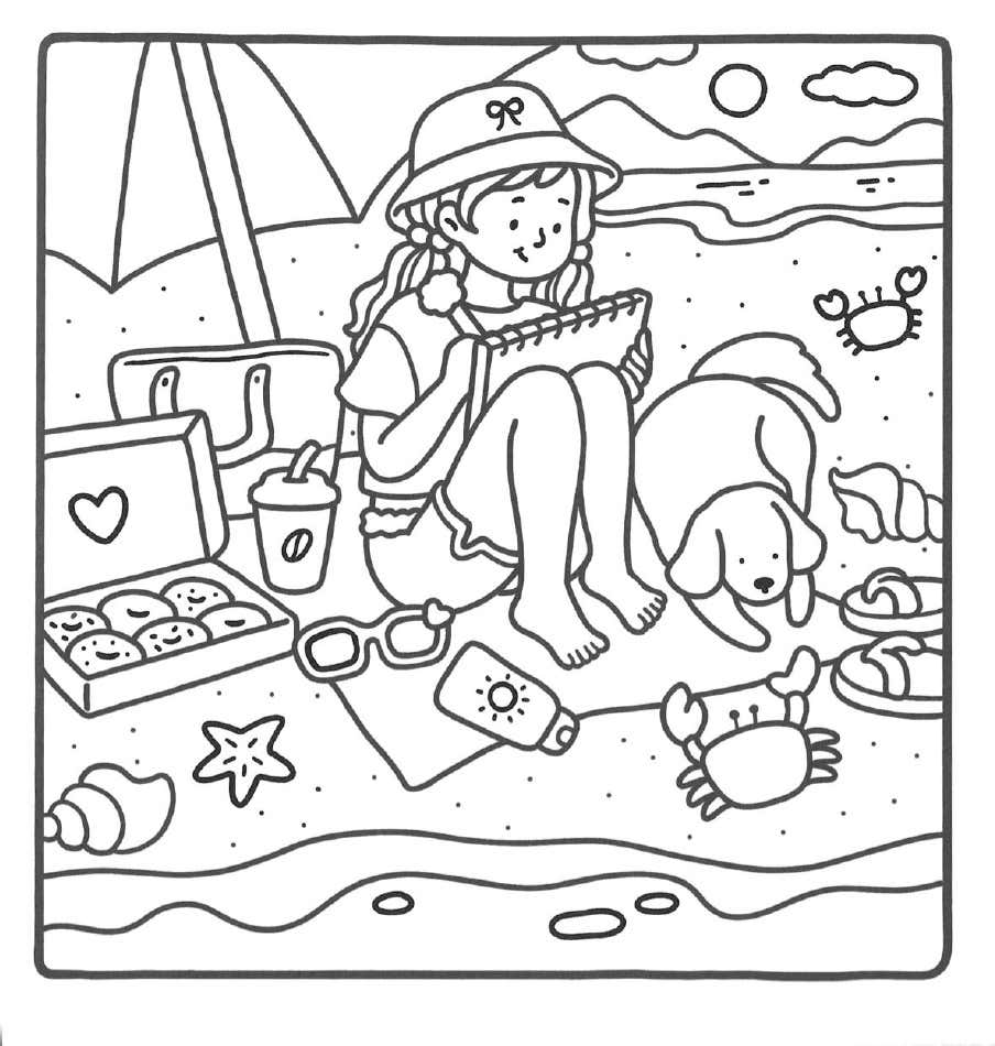 Girl Moments Coloring Pages 17
