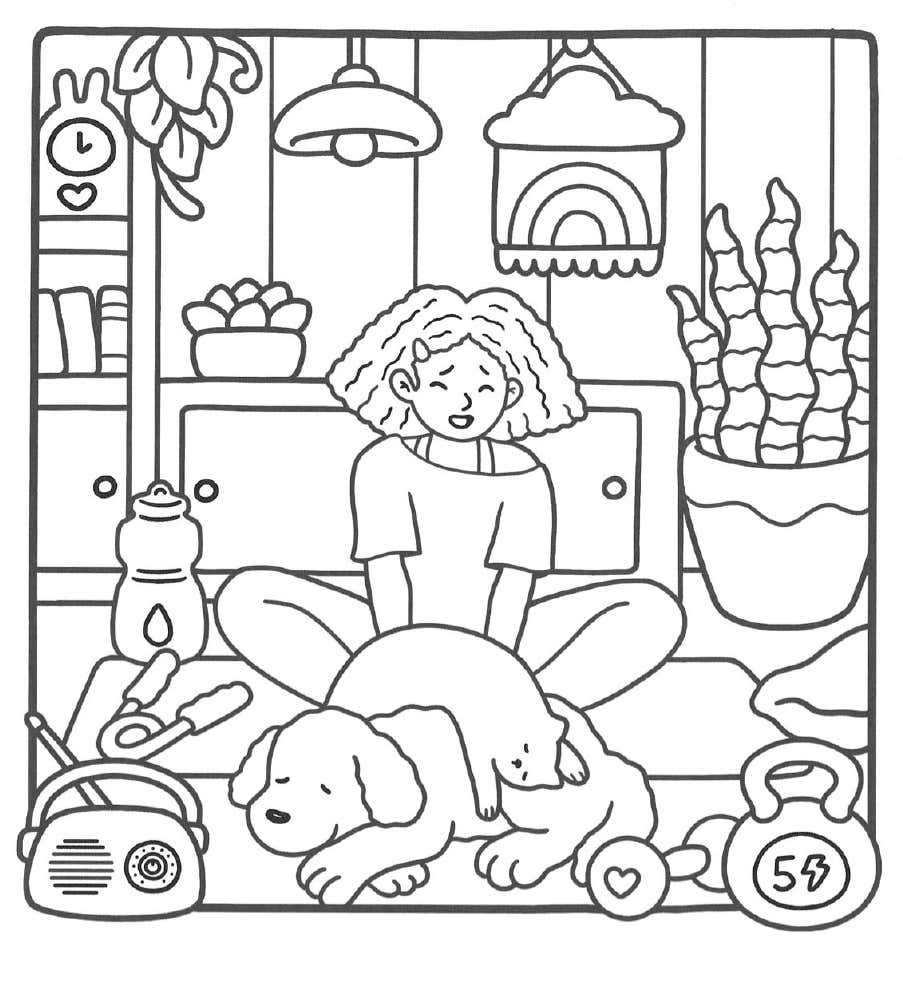 Girl Moments Coloring Pages 23