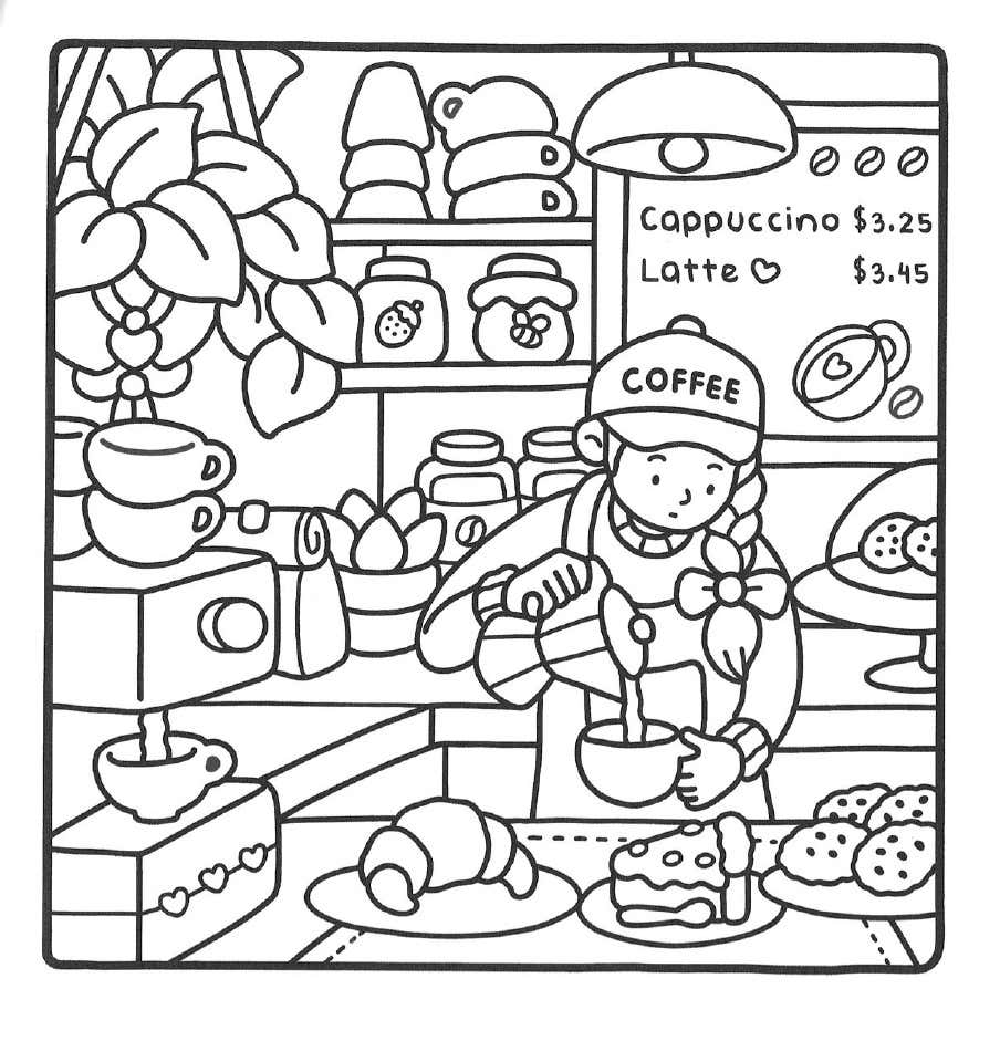 Girl Moments Coloring Pages 25