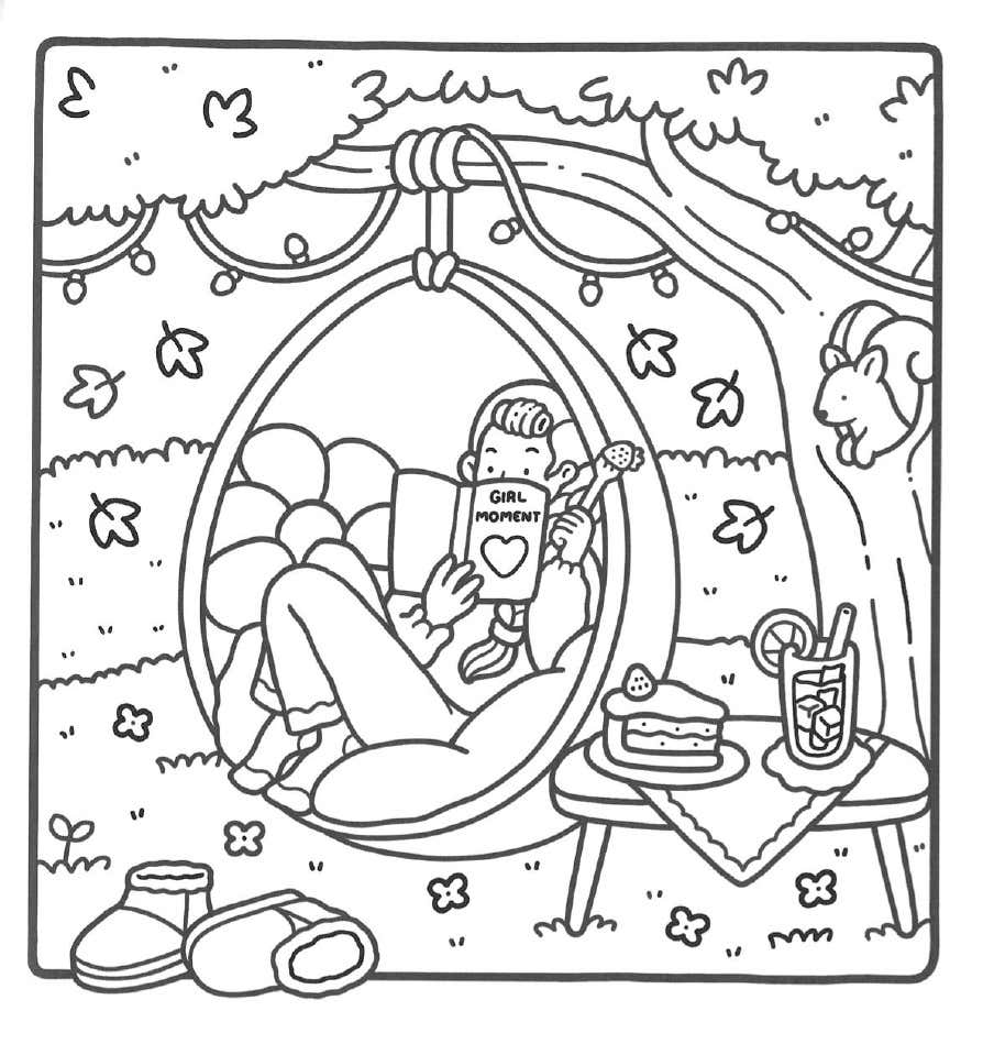 Girl Moments Coloring Pages 29