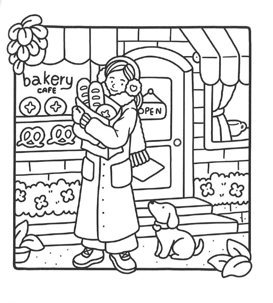 Girl Moments Coloring Pages 34